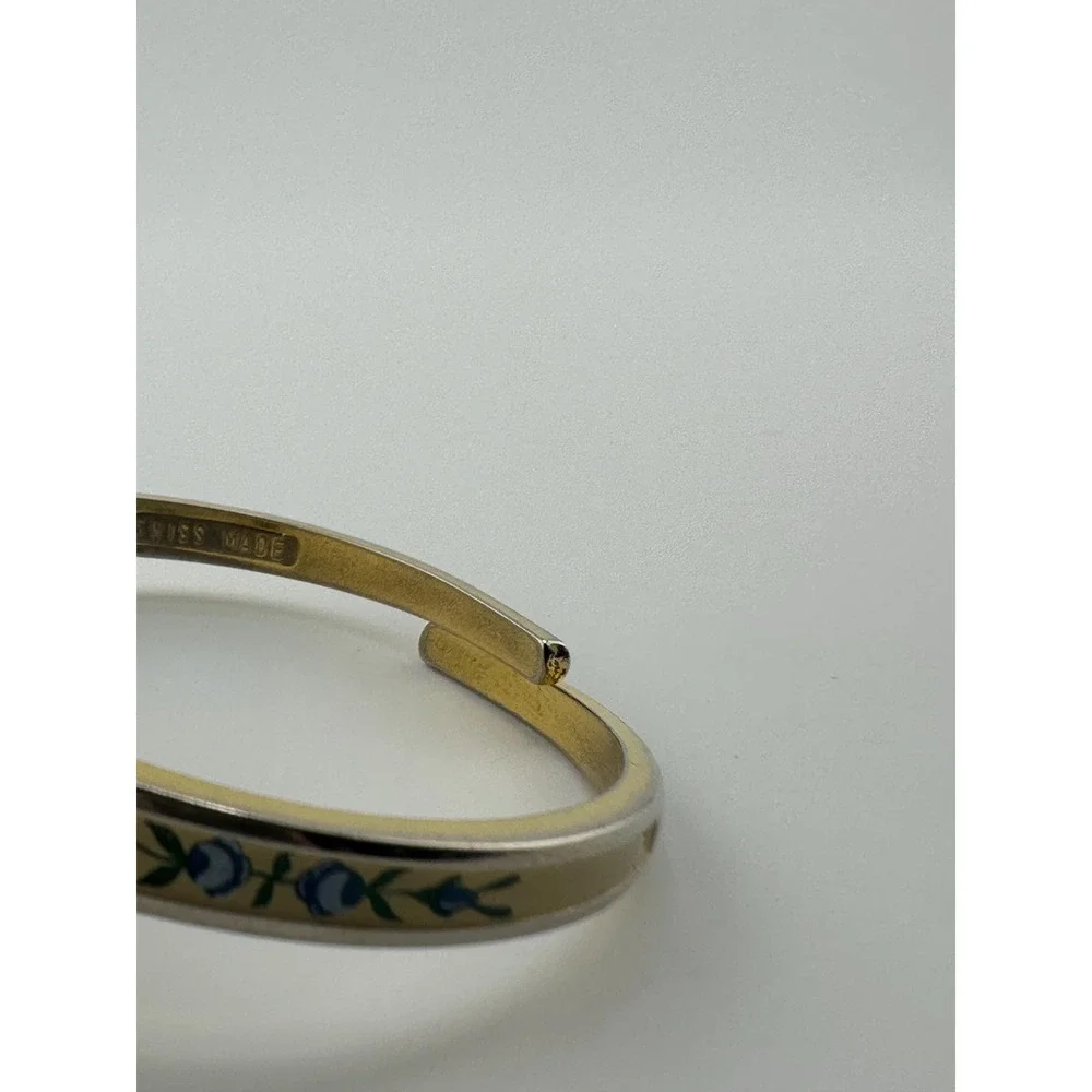 Vintage VaLaire Women's Mechanical Watch Swiss Gold Tone Floral Art Deco Style